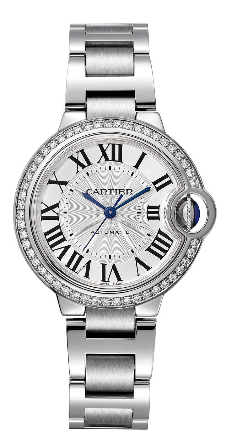 Ballon Bleu de Cartier 精鋼鑲鑽腕錶